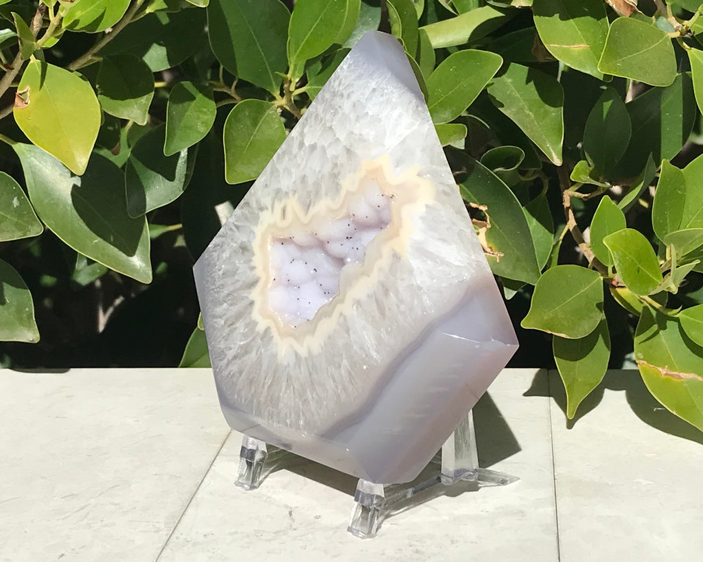 Stunning Pentagon Shaped Agate Geode