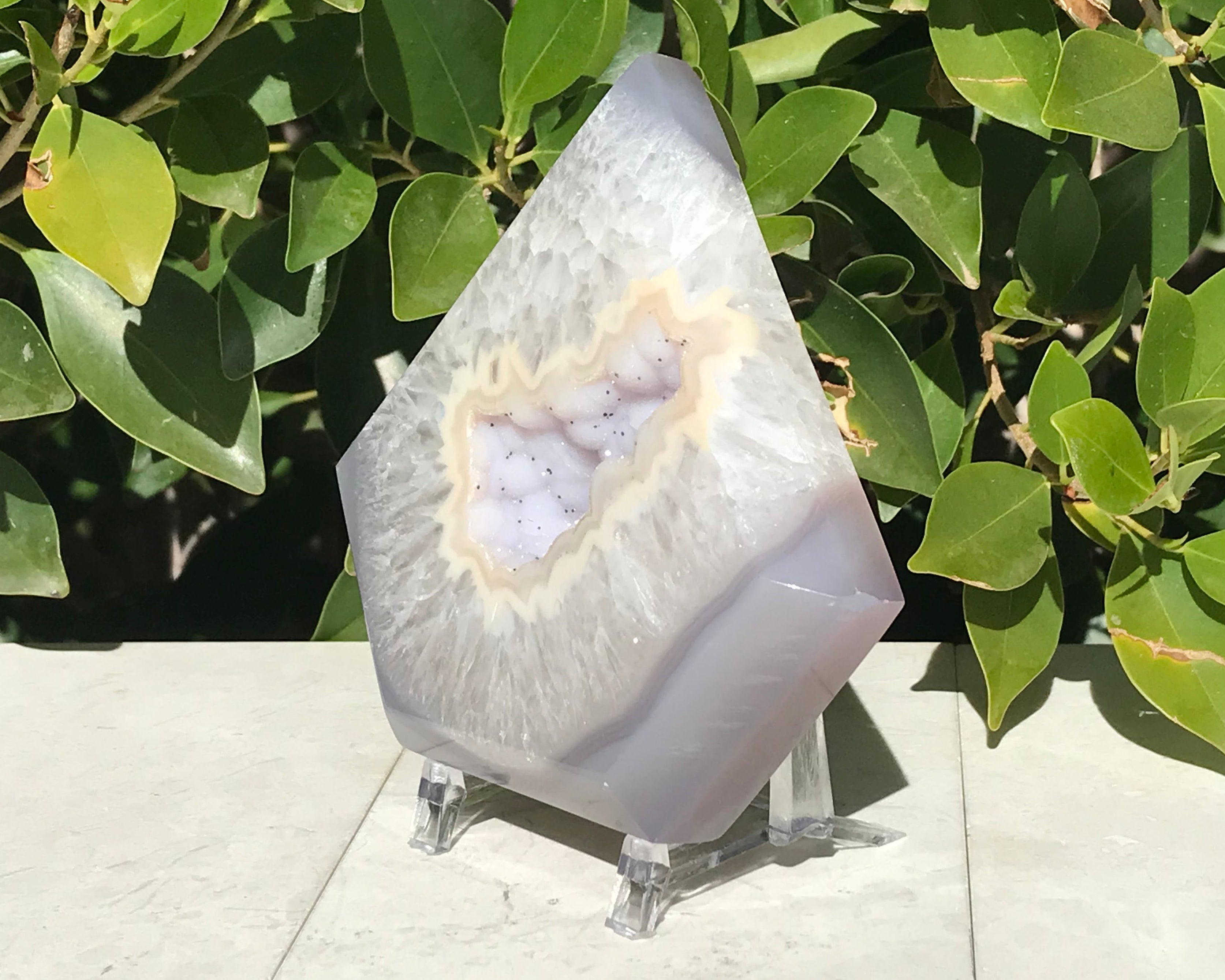 Stunning Pentagon Shaped Agate Geode