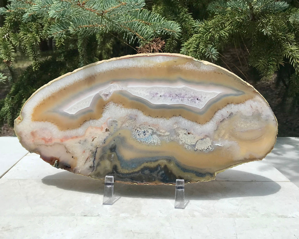 Beautifuly Ornate Brazilian Agate Slice