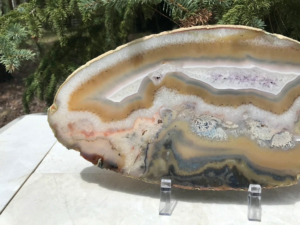Beautifuly Ornate Brazilian Agate Slice