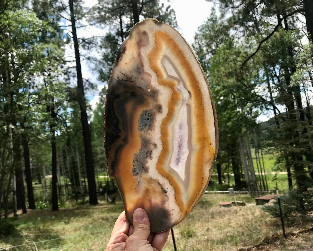 Beautifuly Ornate Brazilian Agate Slice