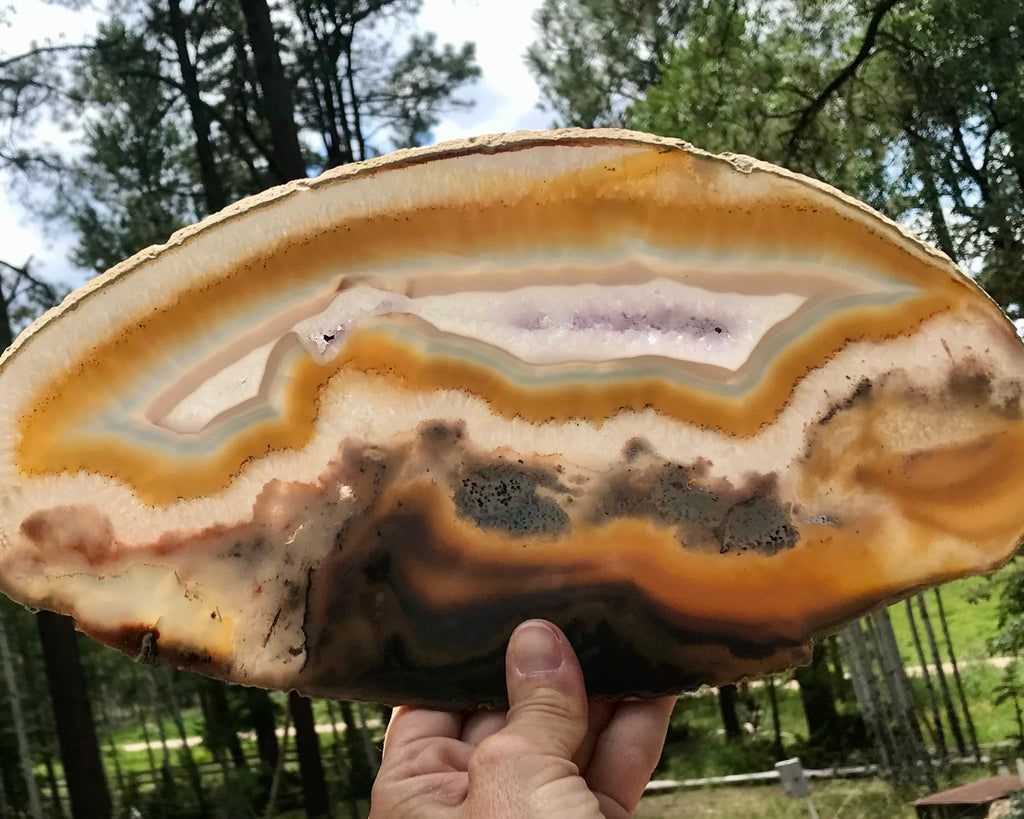 Beautifuly Ornate Brazilian Agate Slice