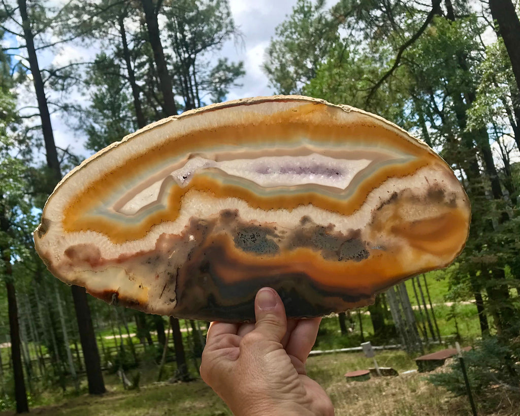 Beautifuly Ornate Brazilian Agate Slice
