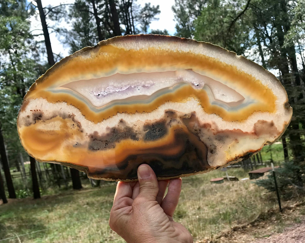 Beautifuly Ornate Brazilian Agate Slice