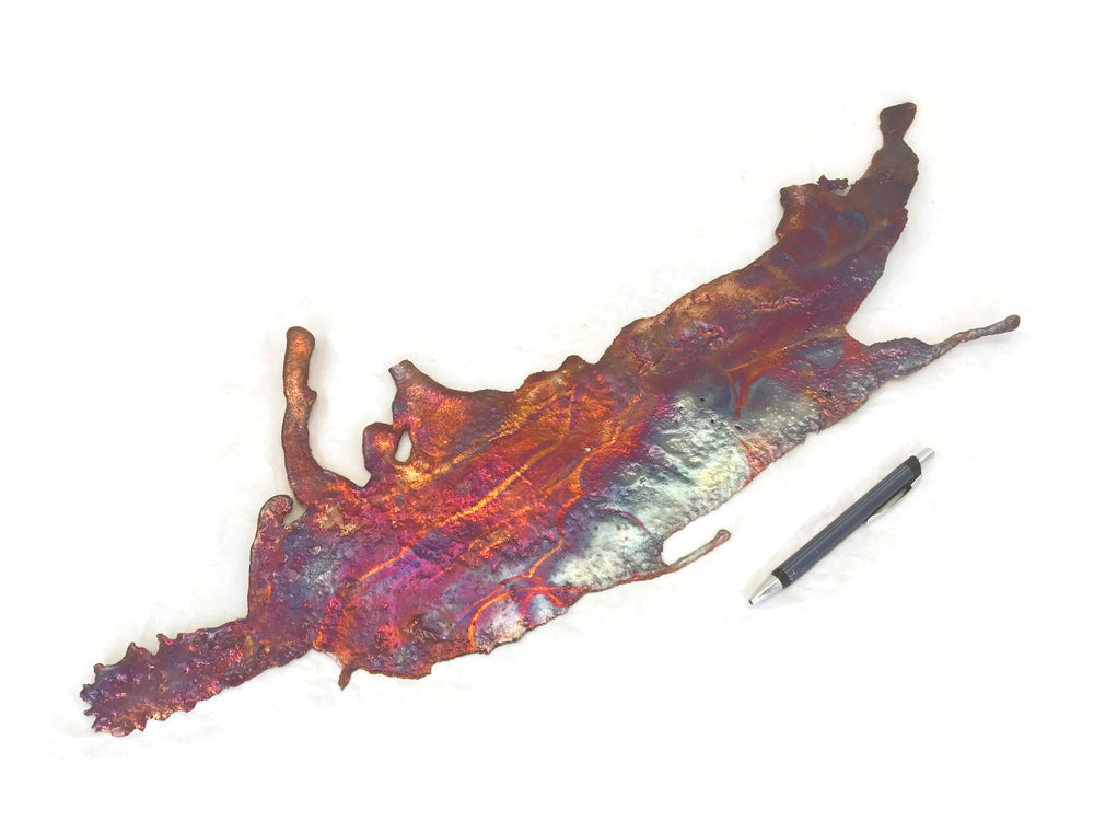 Sizable Copper Splash Wall Decor