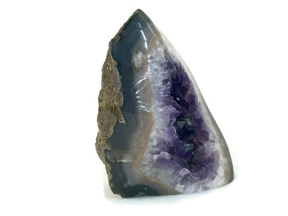 Stylish Amethyst Crystal Filled Geode