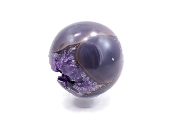 Rich Amethyst and Agate Sphere