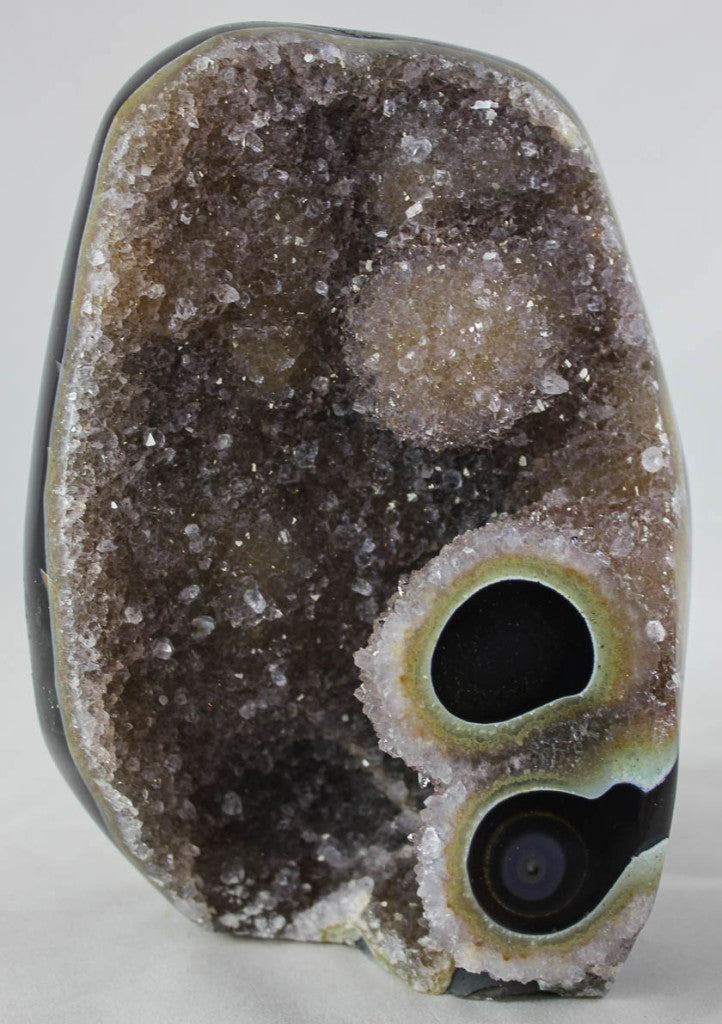 Quartz on Agate w/ Eyes