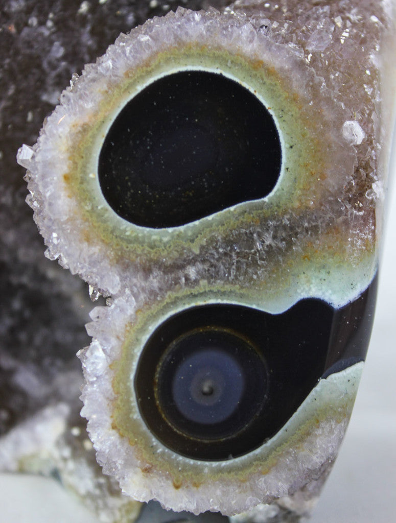 Quartz on Agate w/ Eyes