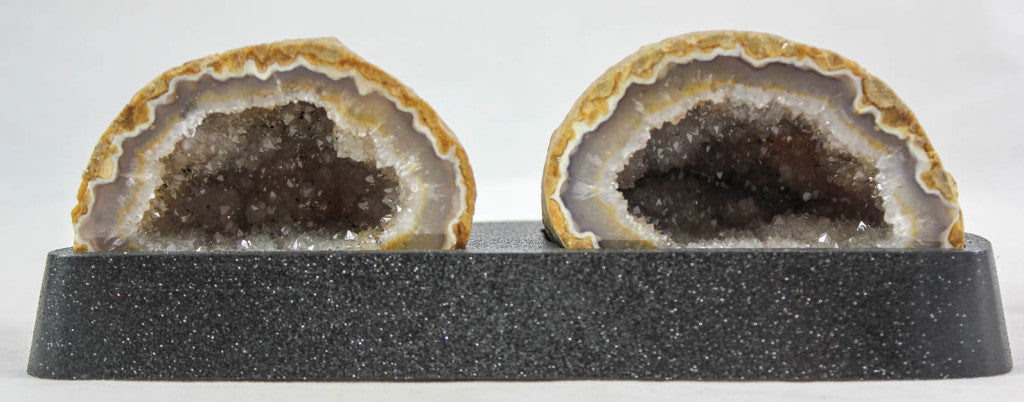 Agate Geode Pair