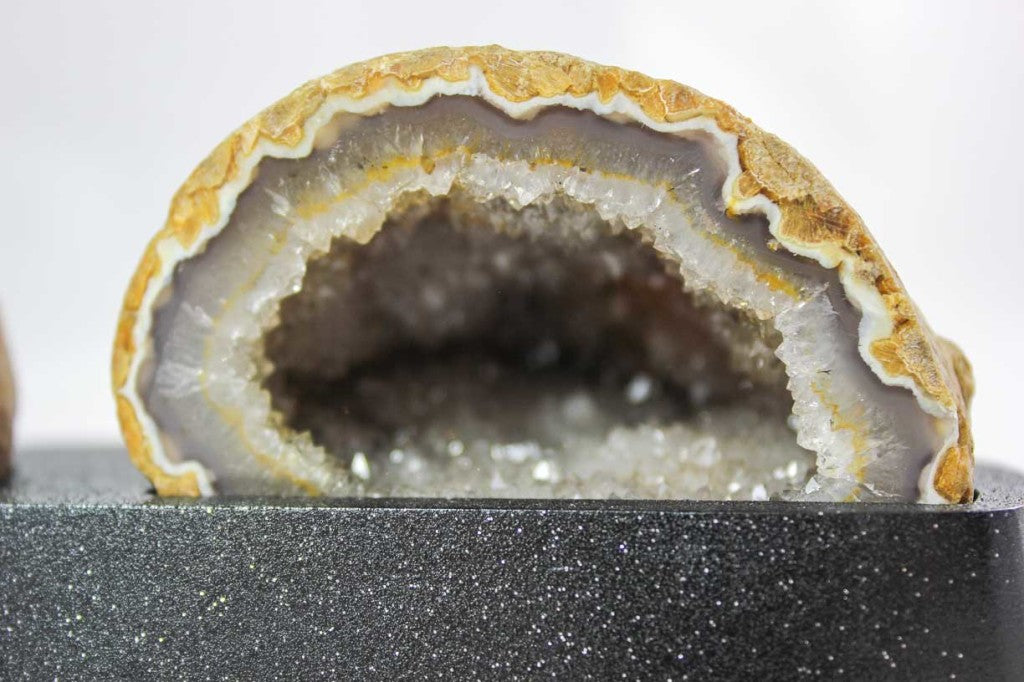 Agate Geode Pair