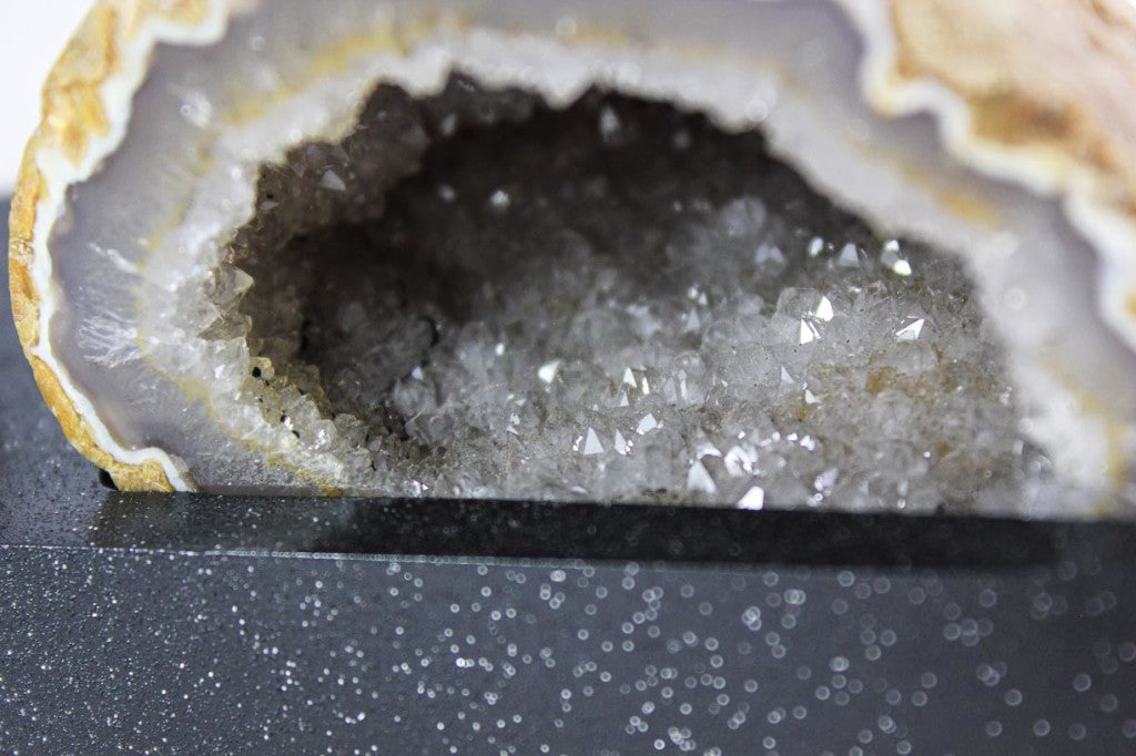 Agate Geode Pair