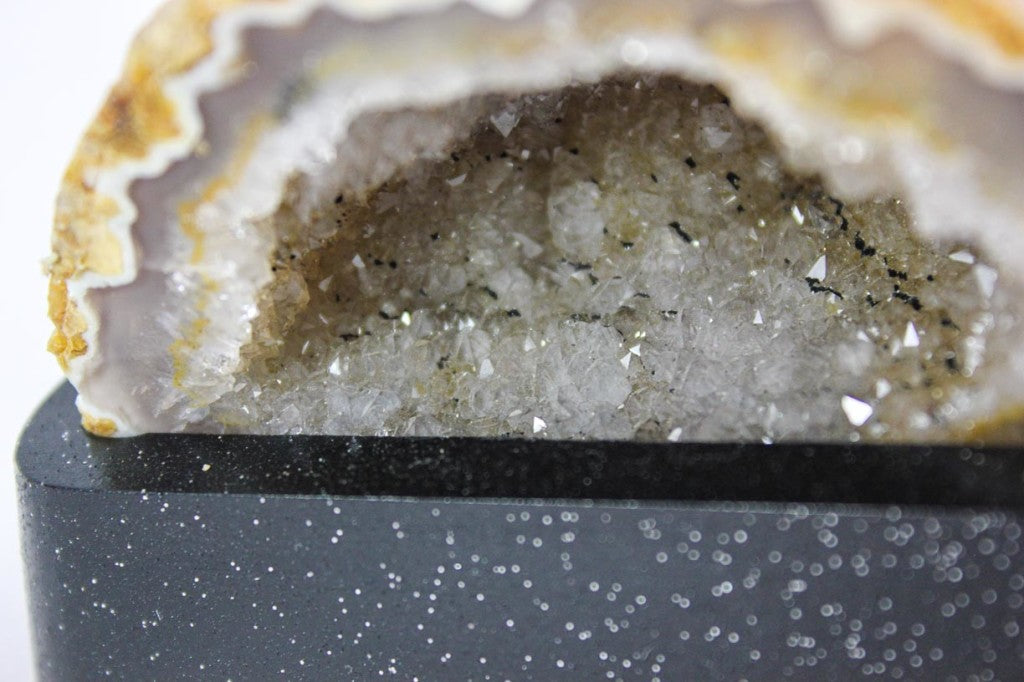 Agate Geode Pair