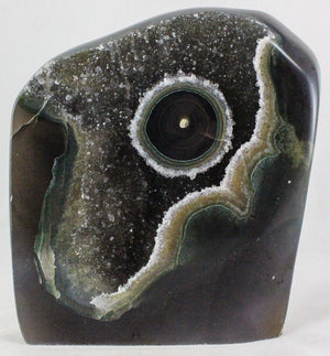 Agate w/ Eye & Quartz