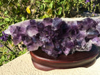 Horizontal Brazilian Amethyst Cluster