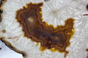 Brazilian Agate Slab w/ Crystal