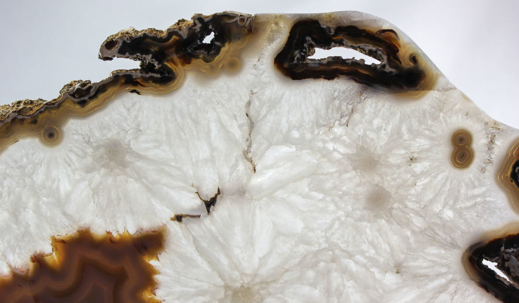 Brazilian Agate Slab w/ Crystal