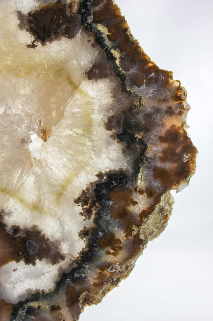Brazilian Agate Slab w/ Crystal