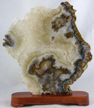 Brazilian Agate Slab w/ Crystal