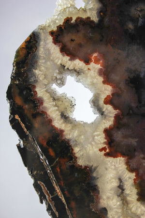 Brazilian Agate Slice w/Crystal