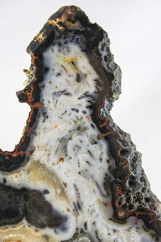 Brazilian Agate Slice w/Crystal