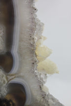 Brazilian Agate Slice w/Crystal
