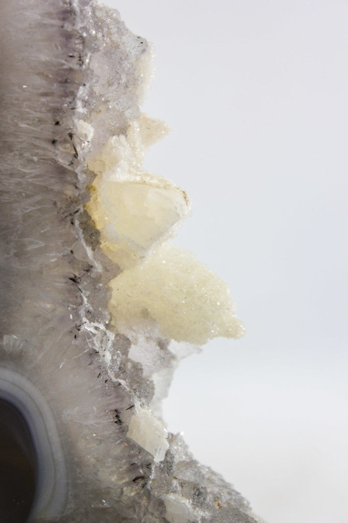 Brazilian Agate Slice w/Crystal