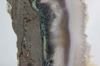Brazilian Agate Slice w/Crystal