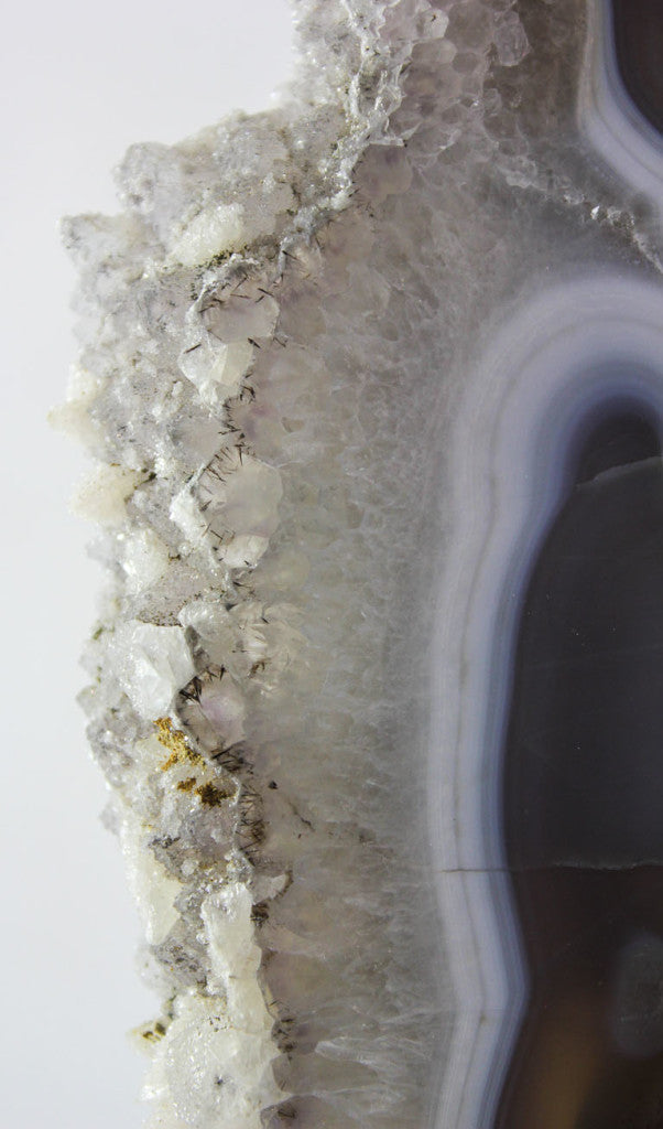 Brazilian Agate Slice w/Crystal