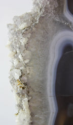 Brazilian Agate Slice w/Crystal