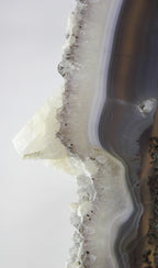 Brazilian Agate Slice w/Crystal