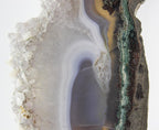 Brazilian Agate Slice w/Crystal