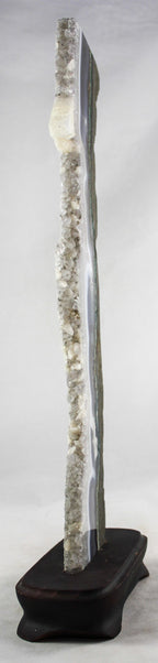 Brazilian Agate Slice w/Crystal