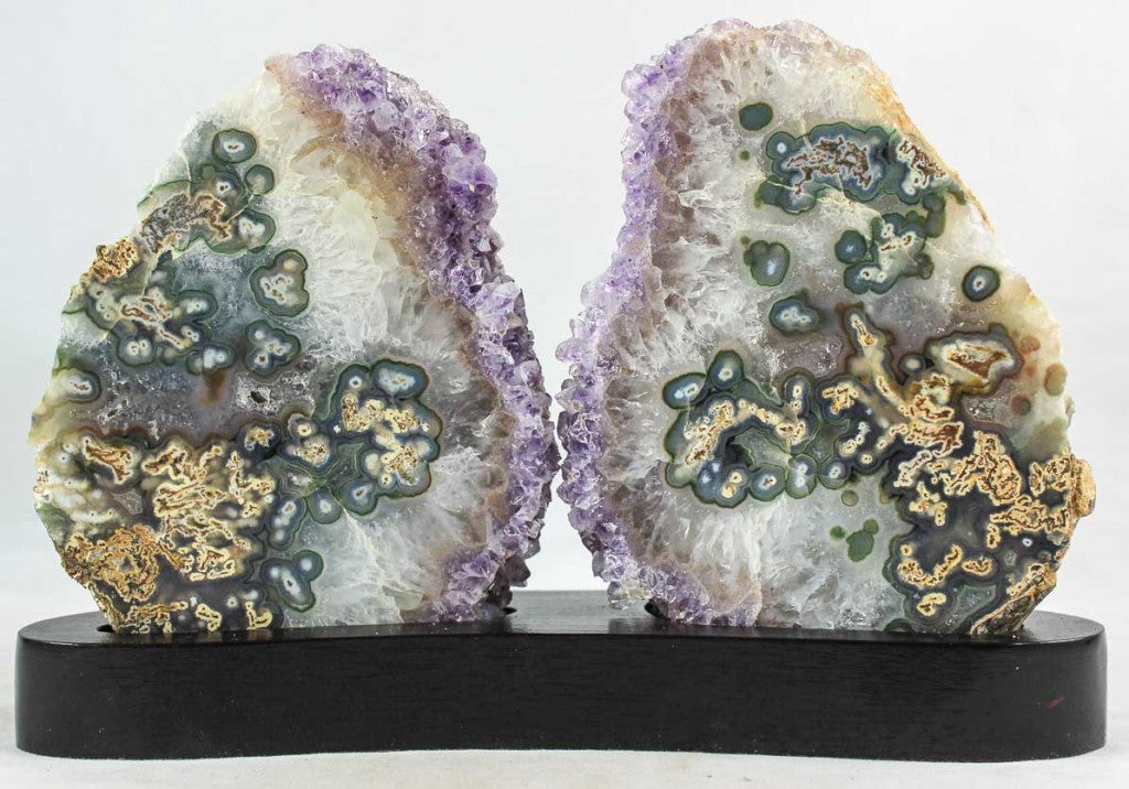 Amethyst/Agate Pair w/ Eyes