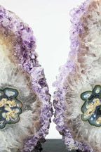 Amethyst/Agate Pair w/ Eyes