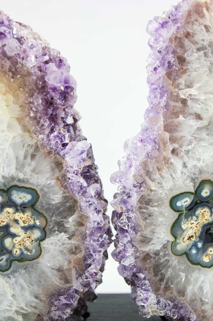 Amethyst/Agate Pair w/ Eyes