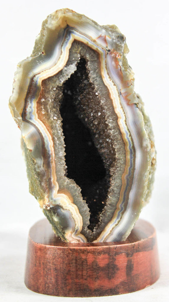 Brazilian Agate Geode w/Crystal