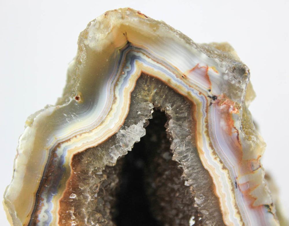 Brazilian Agate Geode w/Crystal