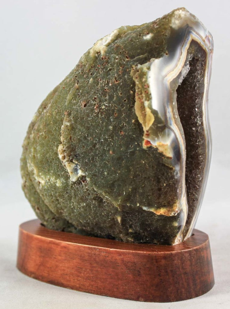 Brazilian Agate Geode w/Crystal