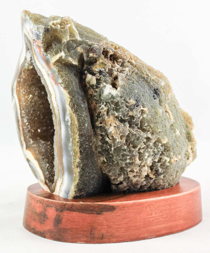 Brazilian Agate Geode w/Crystal