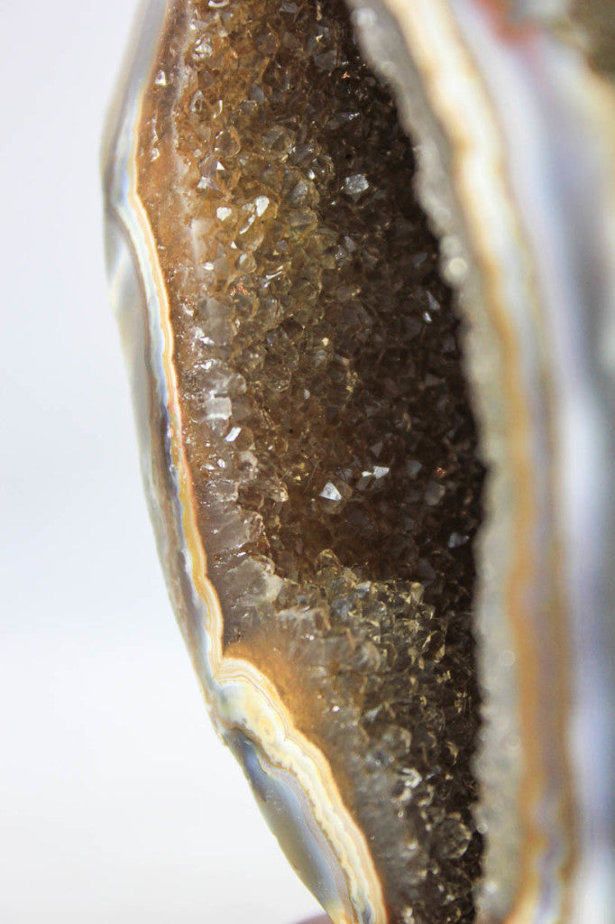 Brazilian Agate Geode w/Crystal