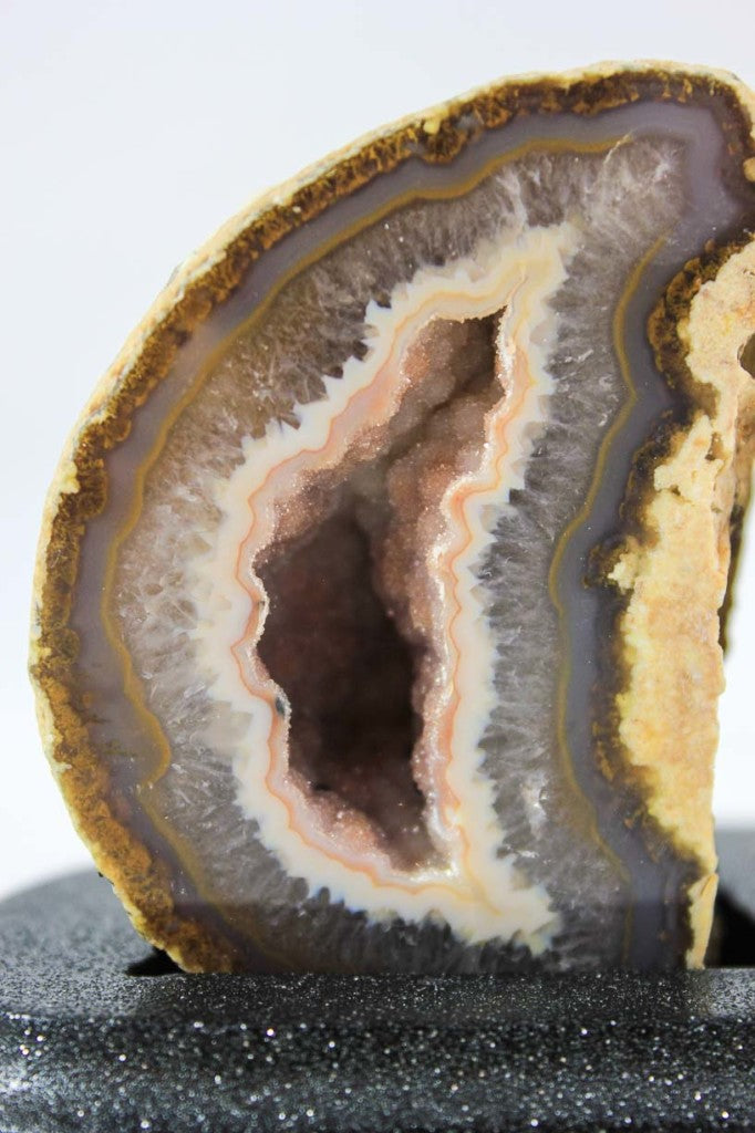 Brazilian Agate Geode Pair