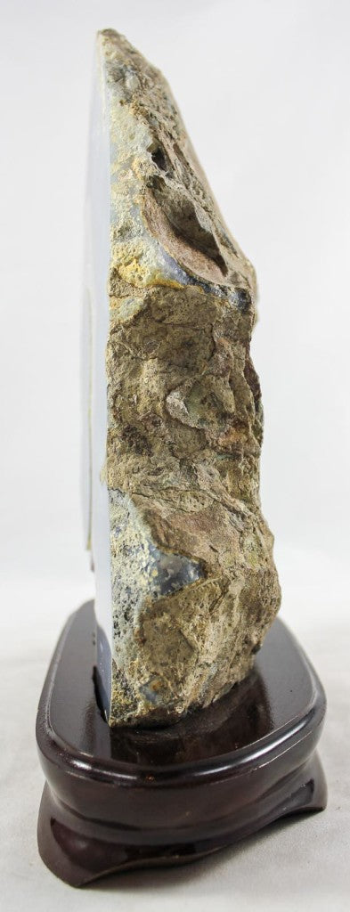 Polished Agate w/Eyes & Amethys