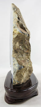 Polished Agate w/Eyes & Amethys