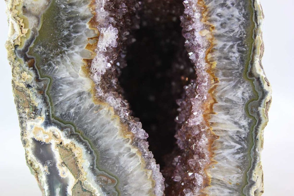 Red Amethyst & Agate Geode