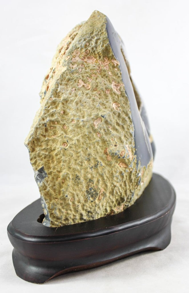 Brazilian Agate Geode w/Crystal