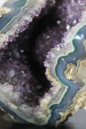 Brazilian Amethyst &Agate Geode