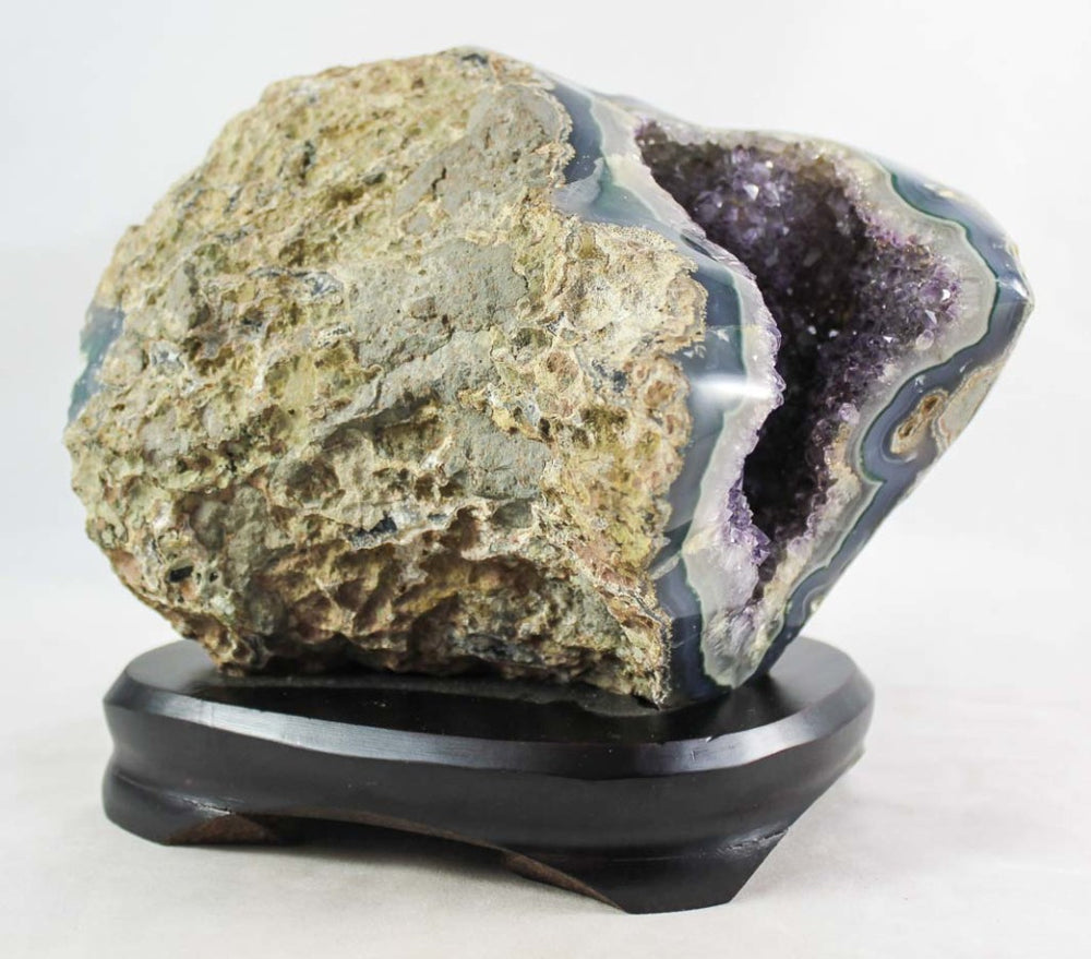 Brazilian Amethyst &Agate Geode