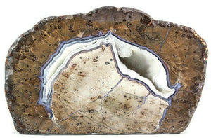 Lavender Banded Dugway Geode