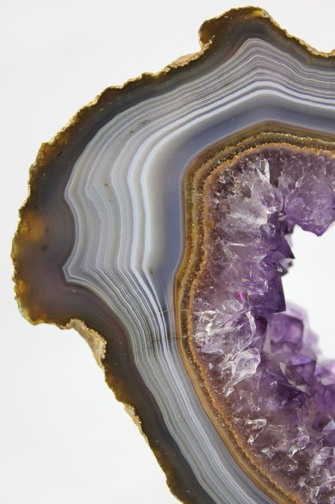 Uruguayan Amethyst w/Agate Slab